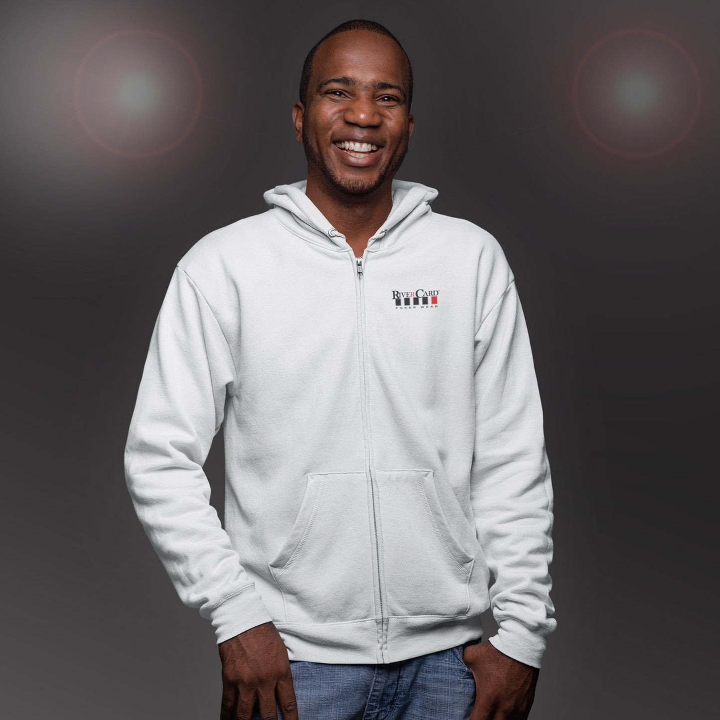 Official RiverCard Poker Hoodie - White